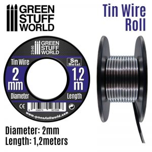 Green Stuff World   Metal Sheets & Wire Flexible tin wire roll 2mm - 8436574507058ES - 8436574507058