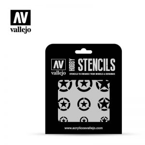 Vallejo   Stencils AV Vallejo Stencils - USAF Marks 1:32, 1:48 & 1:72 - VALST-AIR004 - 8429551986458