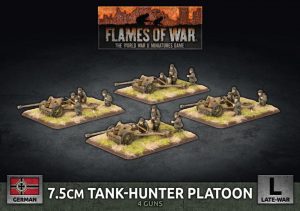 Battlefront Flames of War  Germany German 7.5cm Tank Hunter Platoon - GBX148 - 9420020247130