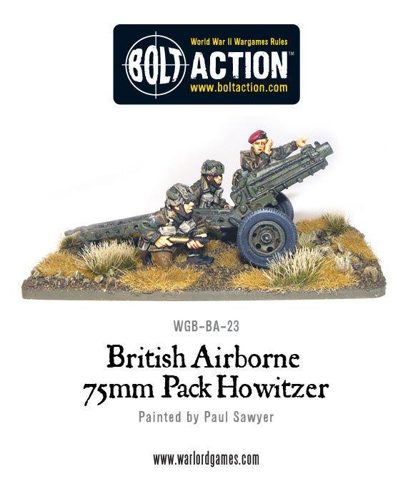 Warlord Games Bolt Action  Great Britain (BA) British Para 75mm Pack Howitzer & Crew - WGB-BA-23 - 5060200840856