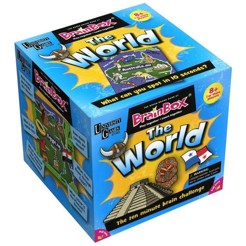The Green Board Gaming Company BrainBox The World  BrainBox The World BrainBox The World (72 card) - GRE90001-R - 5025822900012