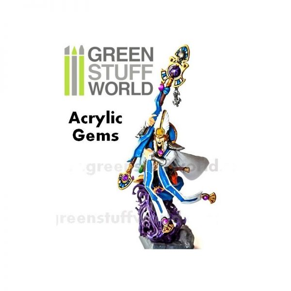 Green Stuff World   Modelling Extras Micro Acrylic Gems - 1mm to 2.5mm - 8436554360338ES - 8436554360338