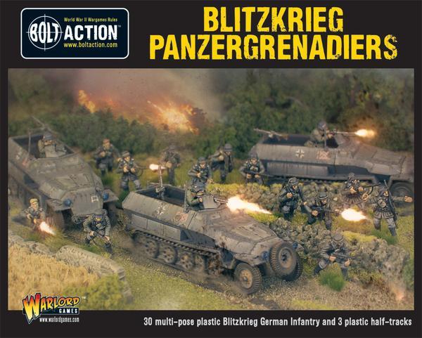 Warlord Games Bolt Action  Germany (BA) Blitzkreig Panzergrenadiers (30 + 3 Hanomags) - WGB-WM-511 - 5060393701965