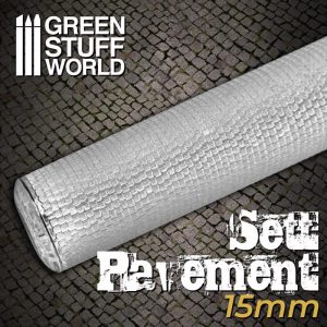 Green Stuff World   Rolling Pins Rolling Pin SETT PAVEMENT 15mm - 8436574507690ES - 8436574507690