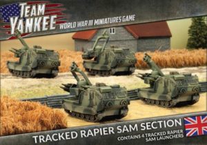 Battlefront Team Yankee  British Tracked Rapier SAM Section - TBBX07 - 9420020231696