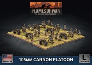 Battlefront Flames of War  United States of America US 105mm Cannon Platoon - UBX82 - 9420020246836