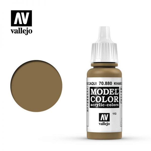 Vallejo   Model Colour Model Color: Khaki Grey - VAL880 - 8429551708807