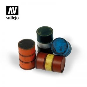 Vallejo   Vallejo Scenics Vallejo Scenics - 1:35 Modern Fuel Drums - VALSC204 - 8429551984744