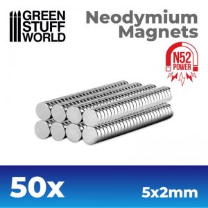 Green Stuff World   Magnets Neodymium Magnets 5x2mm - 50 units (N52) - 8436554367603ES - 8436554367603