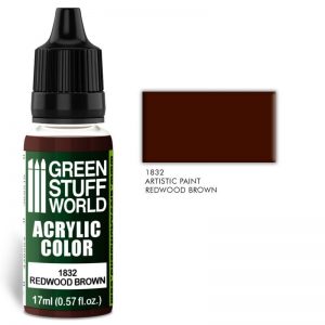 Green Stuff World   Acrylic Paints Acrylic Color REDWOOD BROWN - 8436574501919ES - 8436574501919