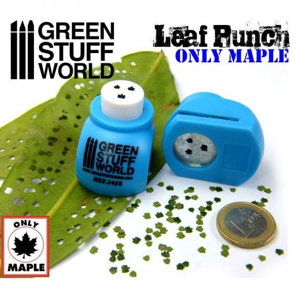 Green Stuff World   Stamps & Punches Miniature Leaf Punch MEDIUM BLUE - 8436554364152ES - 8436554364152