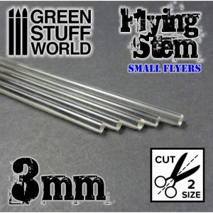 Green Stuff World   Acrylic Rods Acrylic Rods - Round 3 mm CLEAR - 8436554368136ES - 8436554368136