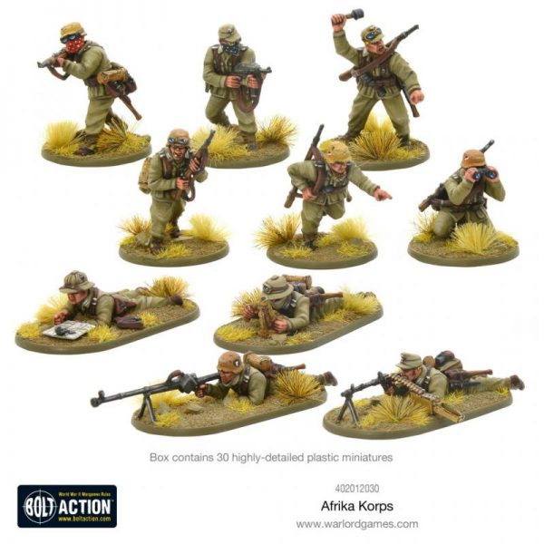 Warlord Games Bolt Action  Germany (BA) Afrika Korps Infantry - 402012030 - 5060572501072