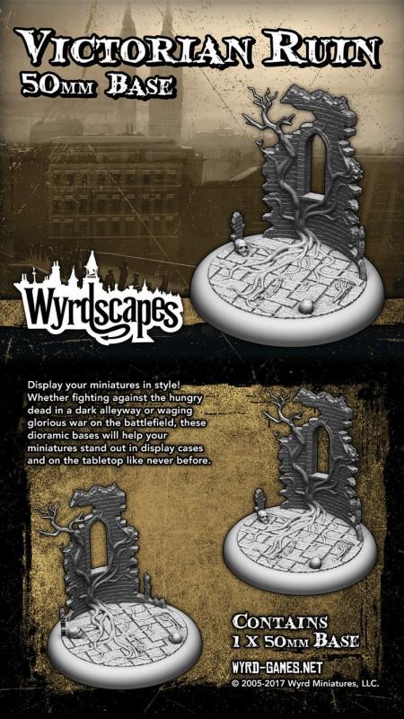 Wyrd   Victorian Bases Wyrdscapes Victorian 50mm Base - WYRWS003 - 813856018538