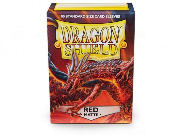Dragon Shield   Dragon Shield Dragon Shield Matte Sleeves Red (100) - DS100MR - 5706569110079