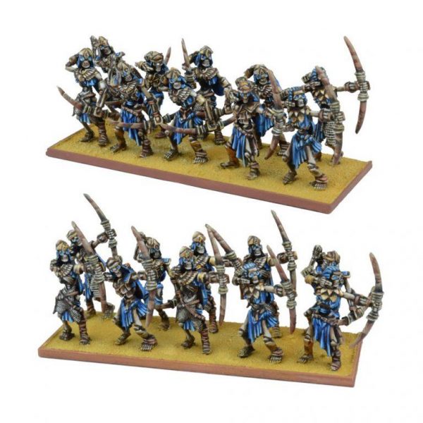 Mantic Kings of War  Empire of Dust Empire of Dust Skeleton Archer Regiment - MGKWT302 - 5060469660196