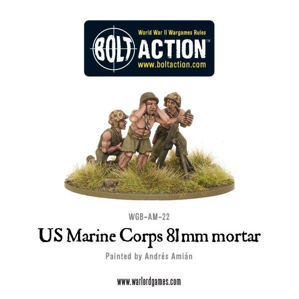 Warlord Games Bolt Action  United States of America (BA) USMC 81mm mortar - WGB-AM-22 - 5060200845981