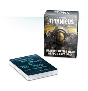Games Workshop (Direct) Adeptus Titanicus  Adeptus Titanicus Adeptus Titanicus: Warlord Battle Titan Weapon Card Pack - 60220399003 - 5011921103119