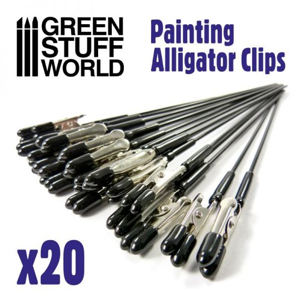 Green Stuff World   Airbrushes & Accessories Alligator Clips x20 - 8436574509625ES - 8436574509625