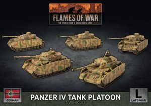 Battlefront Flames of War  Germany German Panzer IV Platoon - GBX142 - 9420020247086