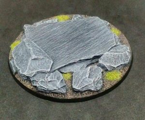 Baker Bases   Rocky Outcrop Rocky: 100mm Round Bases (1) - CB-RK-01-100 - CB-RK-01-100