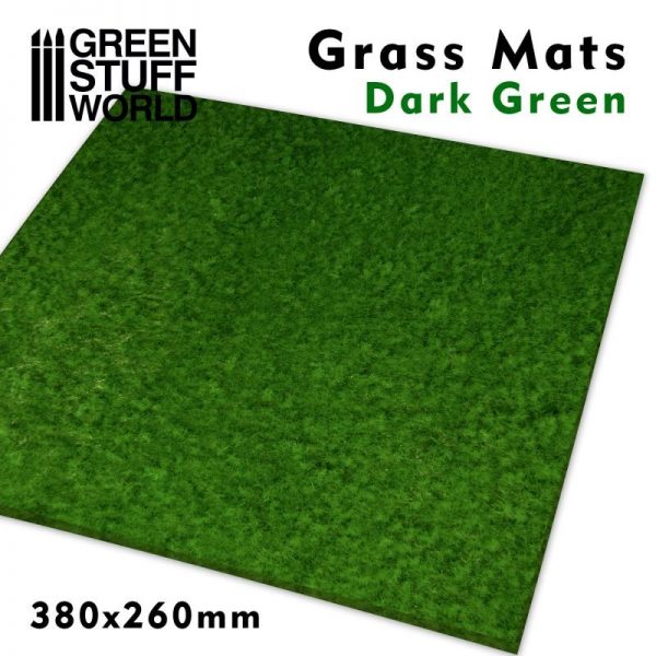 Green Stuff World   Grass Mats Grass Mats - Dark Green - 8436574508284ES - 8436574508284