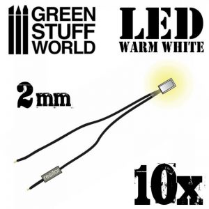 Green Stuff World   Lighting & LEDs LED Lights Warm White - 2mm - 8436554363834ES - 8436554363834