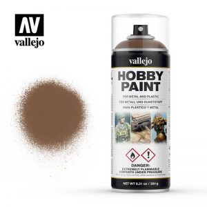 Vallejo   Spray Paint AV Spray Primer: Fantasy Color - Beasty Brown 400ml - VAL28019 - 8429551280198