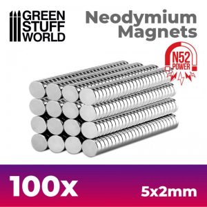 Green Stuff World   Magnets Neodymium Magnets 5x2mm - 100 units (N52) - 8436554367641ES - 8436554367641
