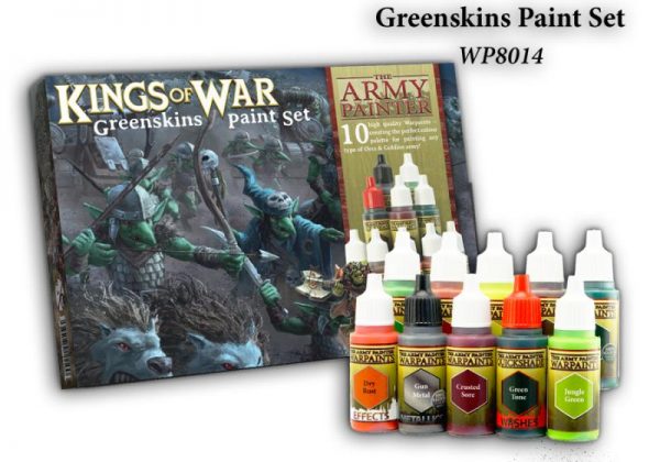 The Army Painter   Paint Sets Warpaints Kings of War Greenskins - APWP8014 - 2580140111777