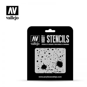 Vallejo   Stencils AV Vallejo Stencils - 1:35 Splash & Stains - VALST-TX003 - 8429551986649