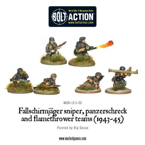Warlord Games Bolt Action  Germany (BA) Fallschirmjager Weapons Teams - WGB-LFJ-05 - 5060200846360