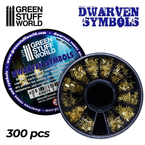 Green Stuff World   Etched Brass Etched Brass Dwarven Runes and Symbols - 8436574505344ES - 8436574505344