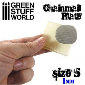 Green Stuff World   Texture Plates / Presses Texture Plate - ChainMail - Size S - 8436554368723ES - 8436554368723