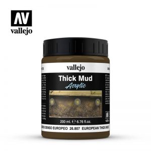 Vallejo   Weathering Effects Vallejo Weathering Effects 200ml - European Thick Mud - VAL26807 - 8429551268073