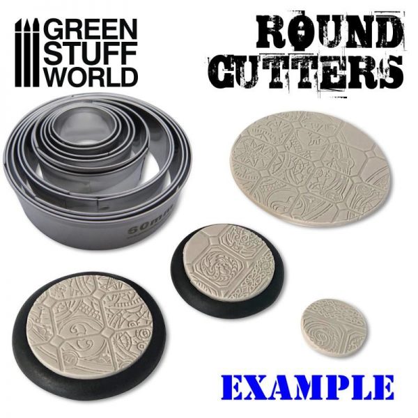 Green Stuff World   Stamps & Punches Round Cutters for Bases - 8436574500585ES - 8436574500585