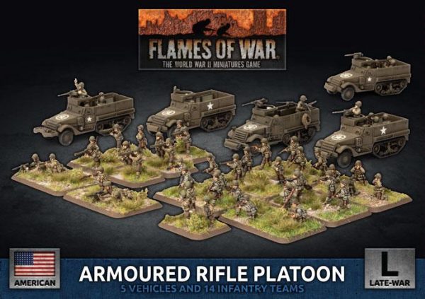 Battlefront Flames of War  United States of America US Armored Rifle Platoon - UBX75 - 9420020246768