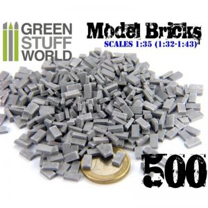 Green Stuff World   Modelling Bricks Model Bricks - Grey x500 - 8436554367023ES - 8436554367023