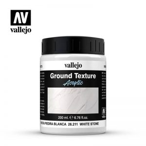 Vallejo   Water & Stone Effects Vallejo Diorama Effects: Stone Textures - White Stone Paste 200ml - VAL26211 - 8429551262118