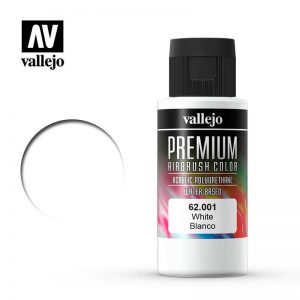 Vallejo   Premium Airbrush Colour Premium Color 60ml: White - VAL62001 -