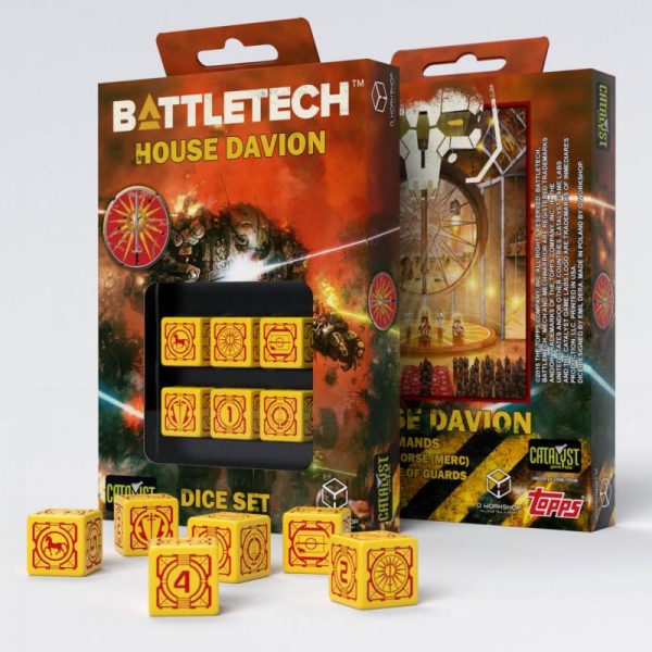 Q-Workshop   Q-Workshop Dice Battletech House Davion D6 Dice set (6) - SBDA31 - 5907699493111