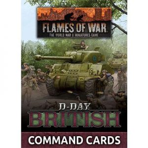 Battlefront Flames of War  United Kingdom D-Day: British Command Cards - FW264C - 9420020249394