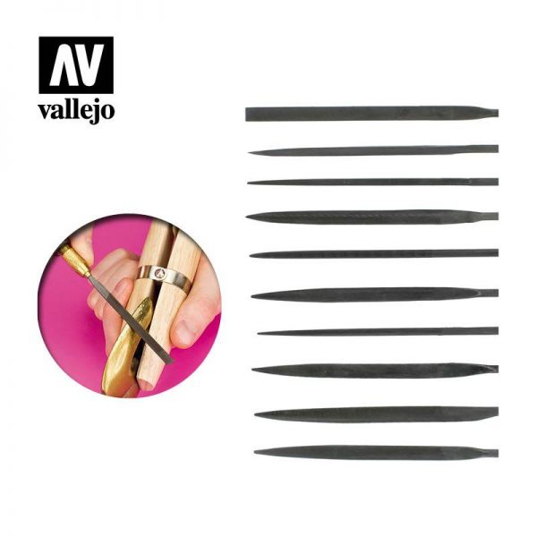 Vallejo   Vallejo Tools AV Vallejo Tools - Budget Needle File Set (10pc) - VALT03001 - 8429551930093