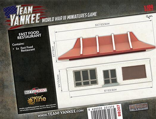 Gale Force Nine   Battlefield in a Box Team Yankee: Fast Food Restaurant - BB207 - 9420020231375