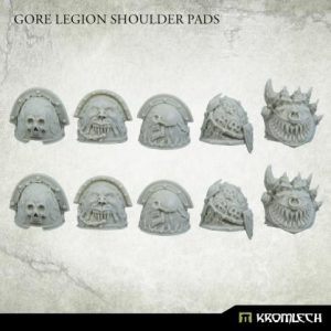 Kromlech   Heretic Legionary Conversion Parts Gore Legion Shoulder Pads (10) - KRCB247 - 5908291070045