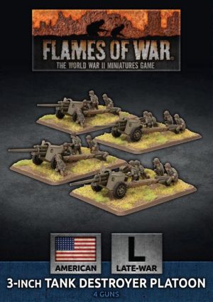 Battlefront Flames of War  United States of America US 3-inch Towed Tank Destroyer Platoon - UBX80 - 9420020246812