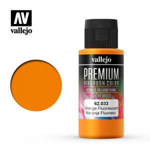 Vallejo   Premium Airbrush Colour Premium Color 60ml: Orange Fluorescent - VAL62033 -