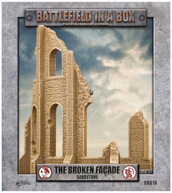 Gale Force Nine   Battlefield in a Box Gothic Battlefields - Broken Facade - Sandstone - BB618 - 9420020248977