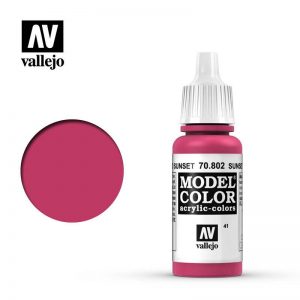 Vallejo   Model Colour Model Color: Sunset Red - VAL802 - 8429551708029