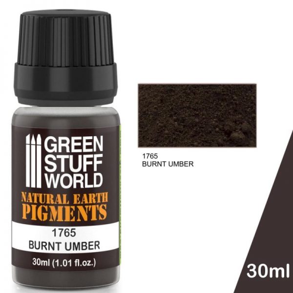 Green Stuff World   Powder Pigments Pigment BURNT UMBER - 8436574501247ES - 8436574501247